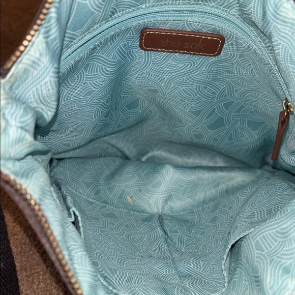 The Sak Lucia Brown Leather Crossbody Bag With Zipper - Picture 7 of 14